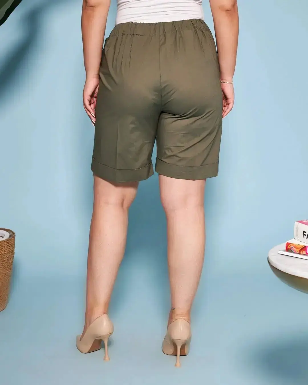 Bermuda in cotone con coulisse laccio - Image 16