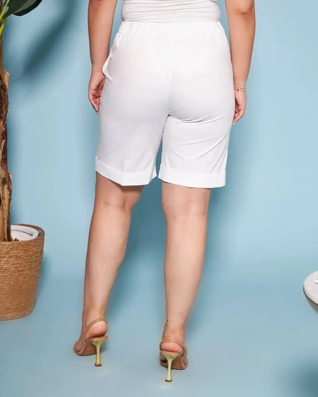 Bermuda in cotone con coulisse laccio - Image 8