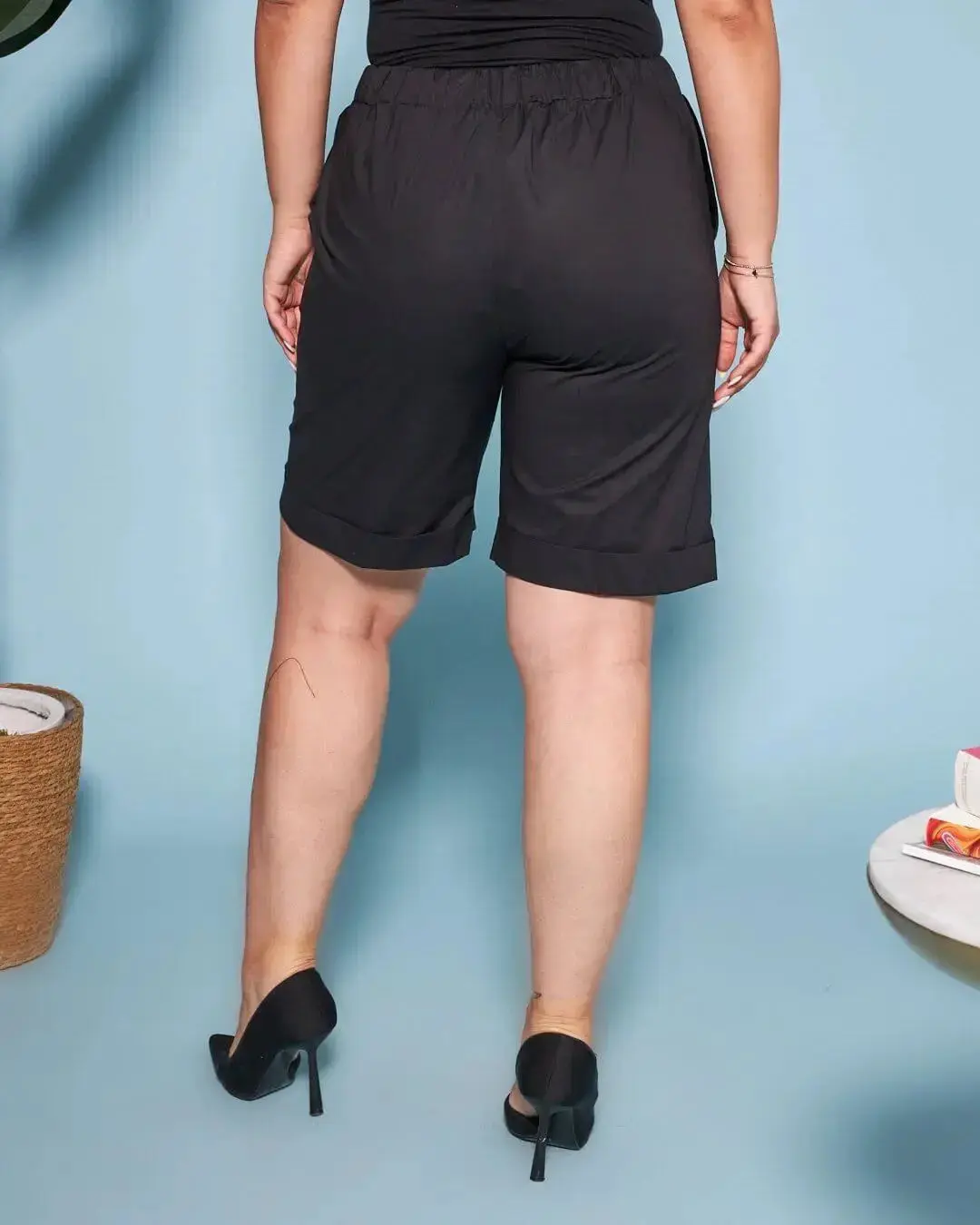 Bermuda in cotone con coulisse laccio - Image 9