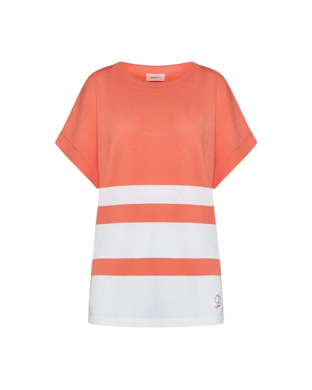 Maglia manica kimono in viscosa ARANCIO
