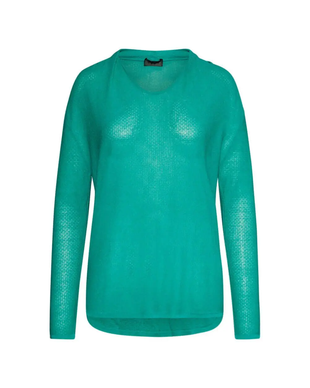 Maglia in viscosa in tinta unita VERDE