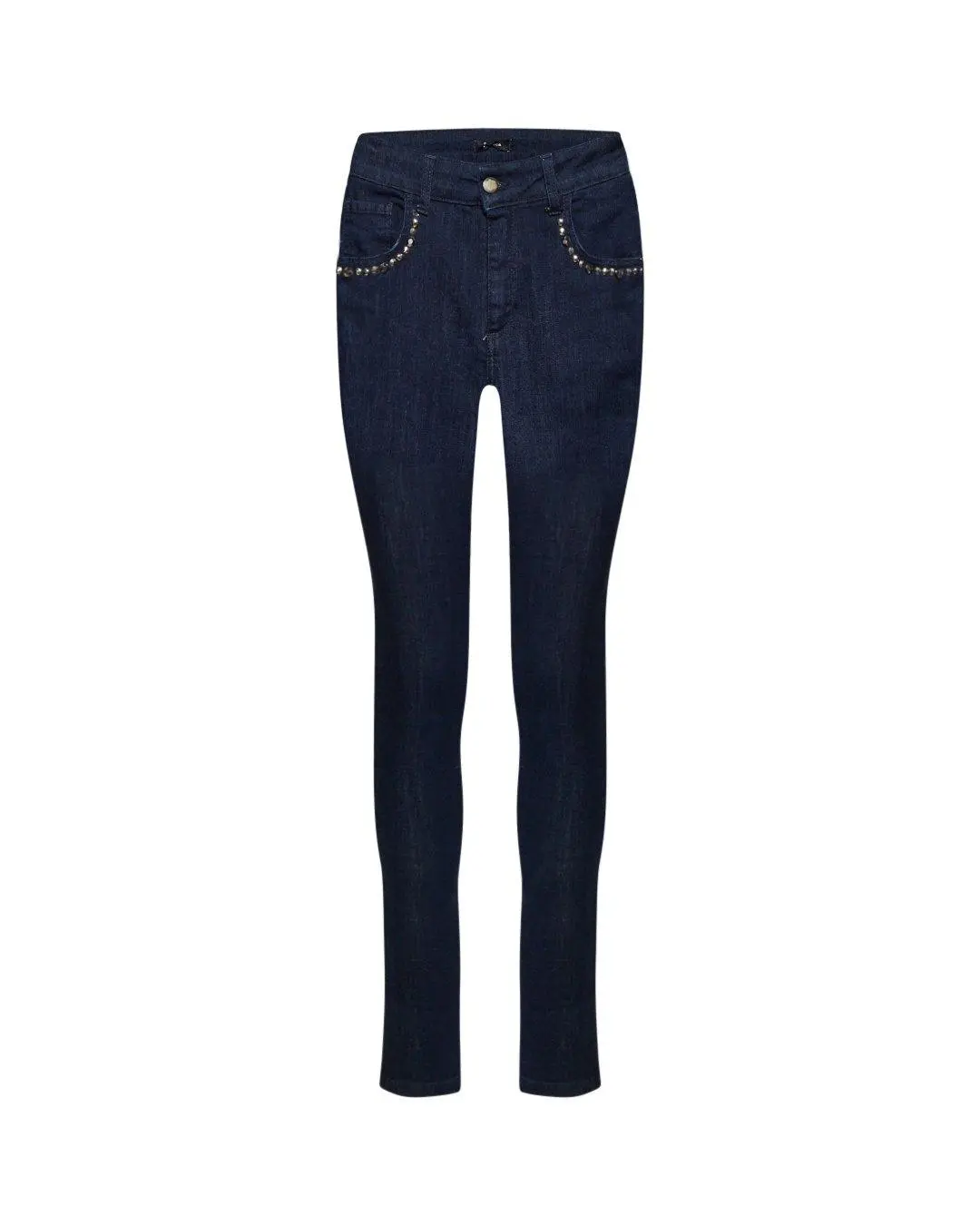 Pantalone con borchie BLU