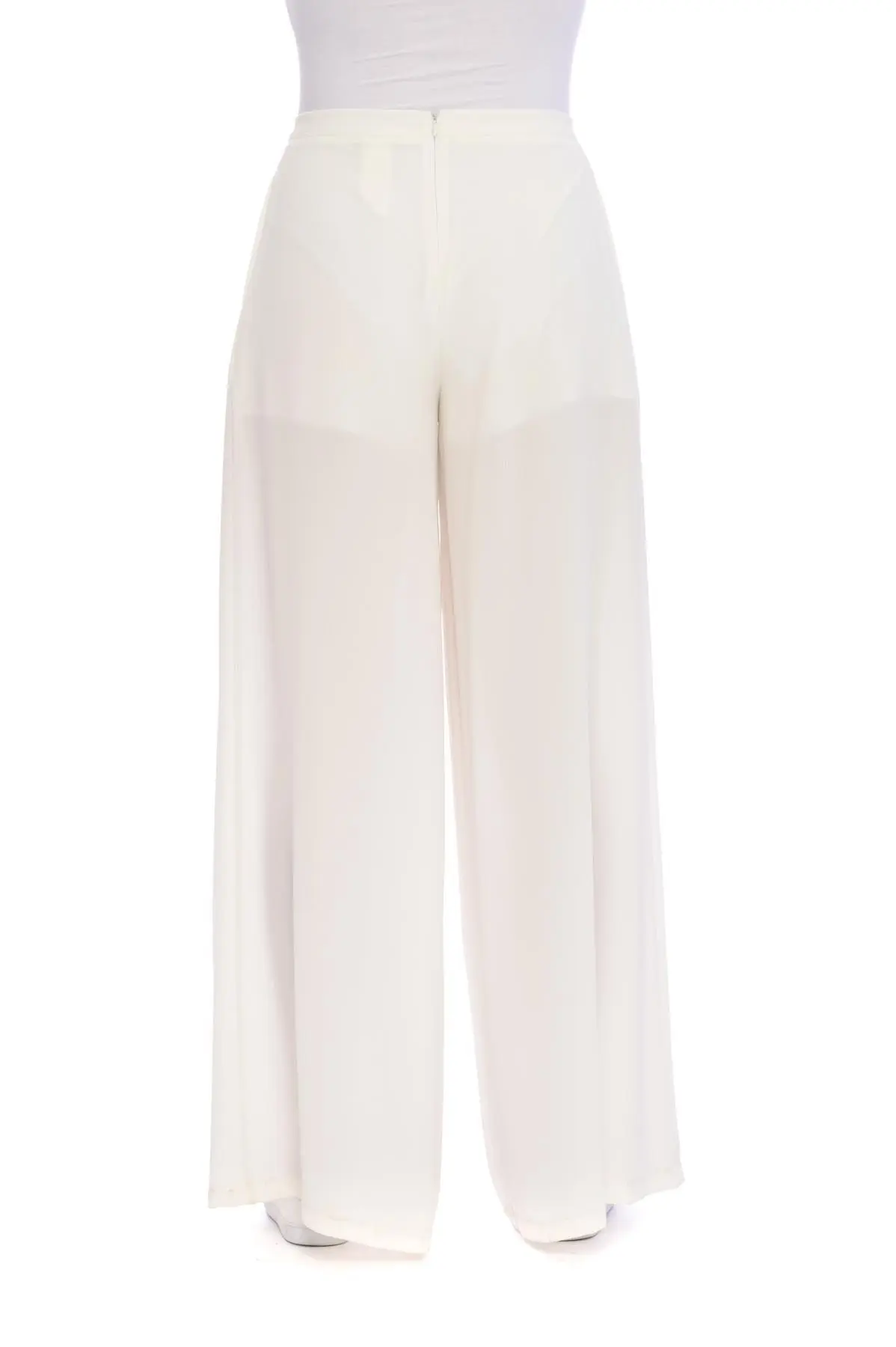 Pantalone gamba ampia BIANCO - Image 2