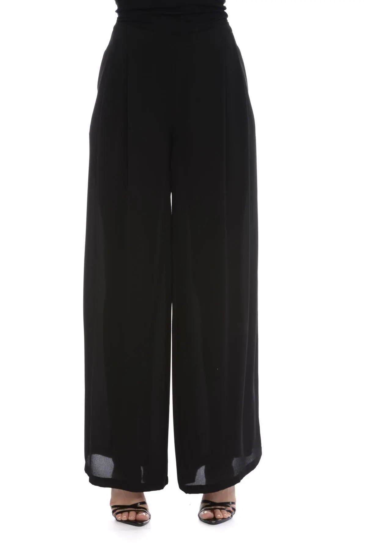 Pantalone gamba ampia NERO