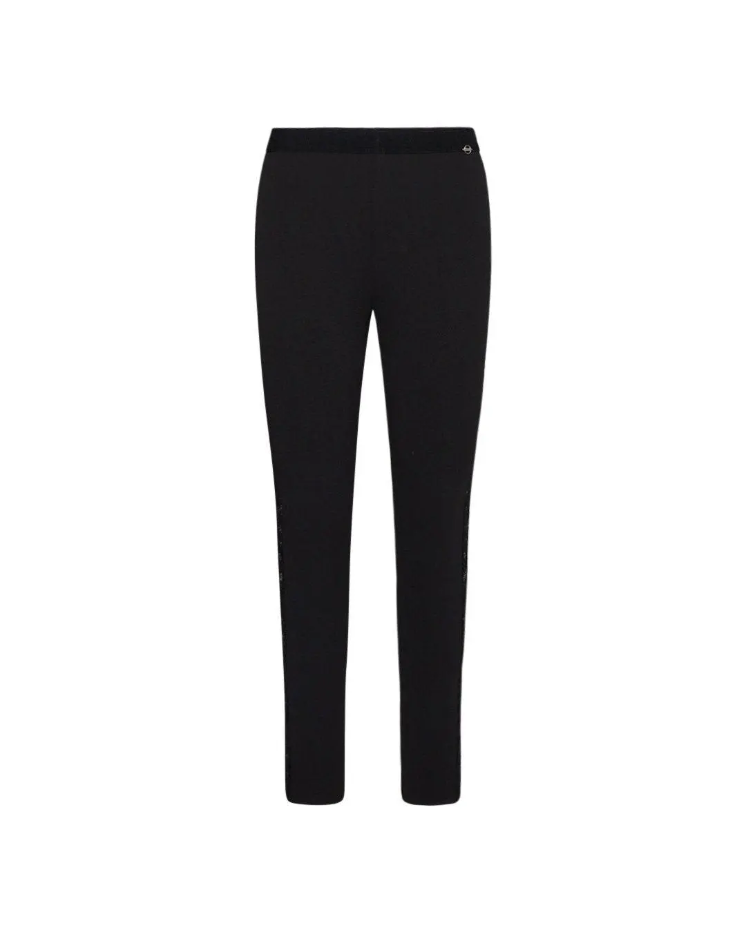 Leggings con dettagli in pizzo NERO