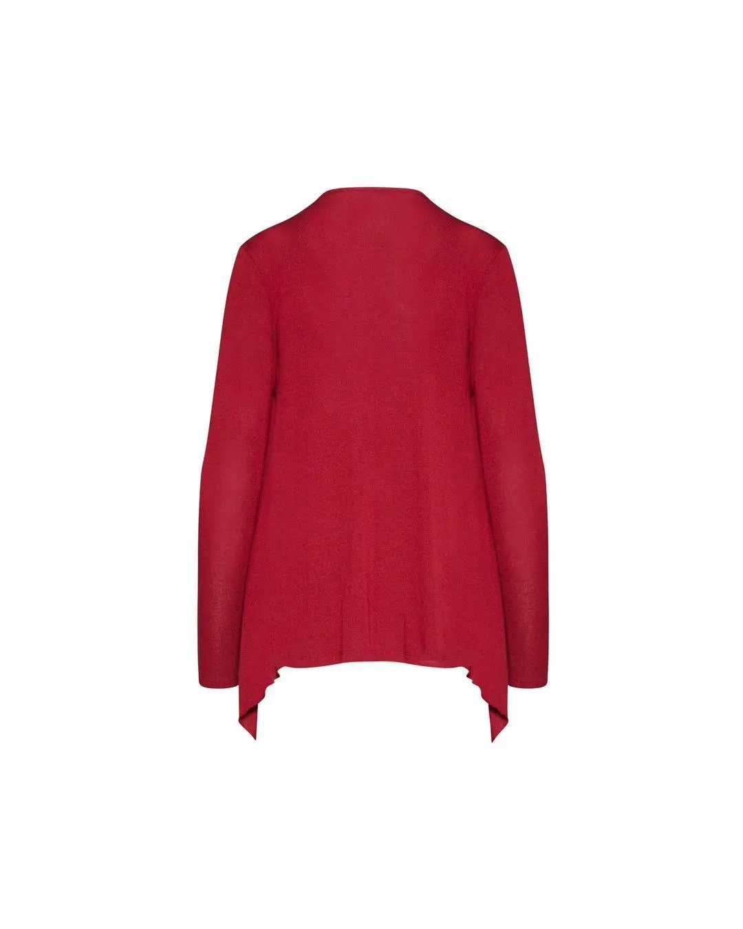 Cardigan sciallato ROSSO