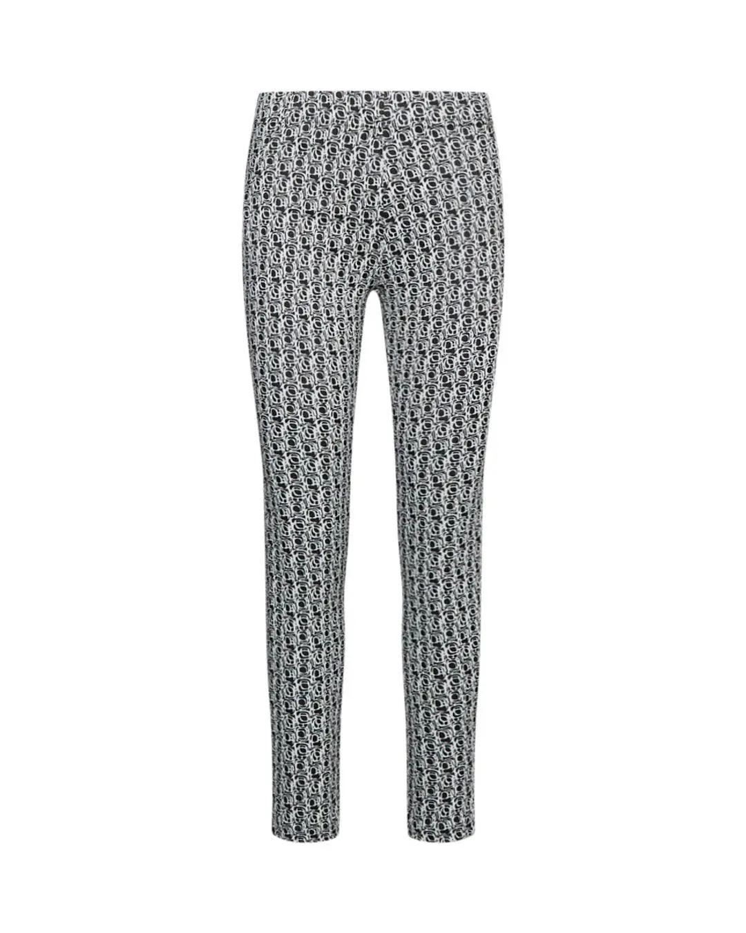 Leggings in microfantasia BIANCO-NERO