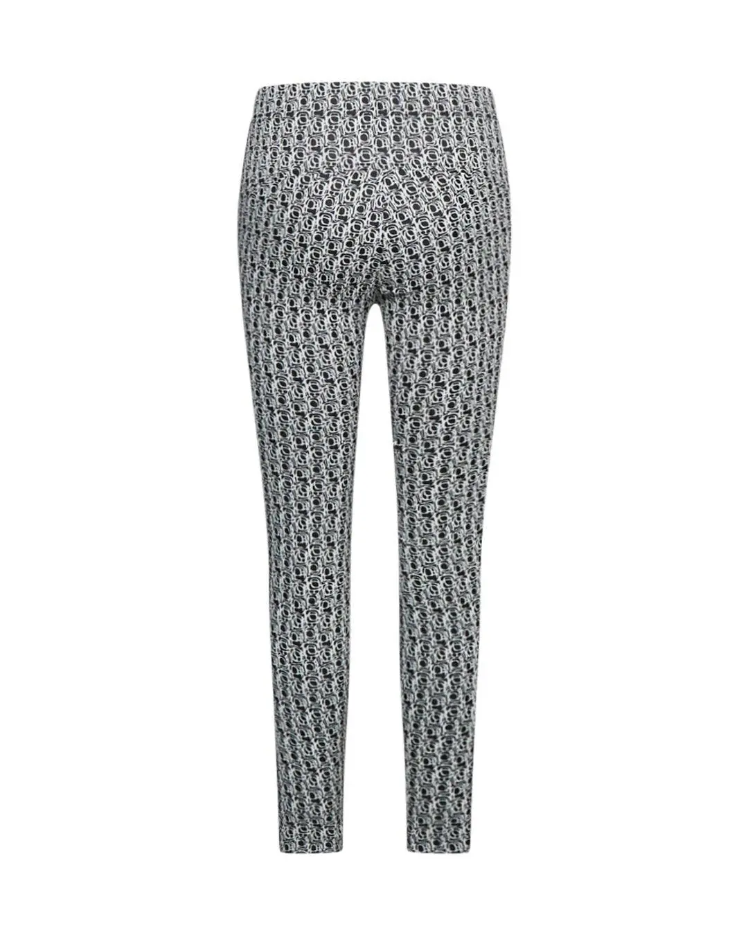 Leggings in microfantasia BIANCO-NERO - Image 2