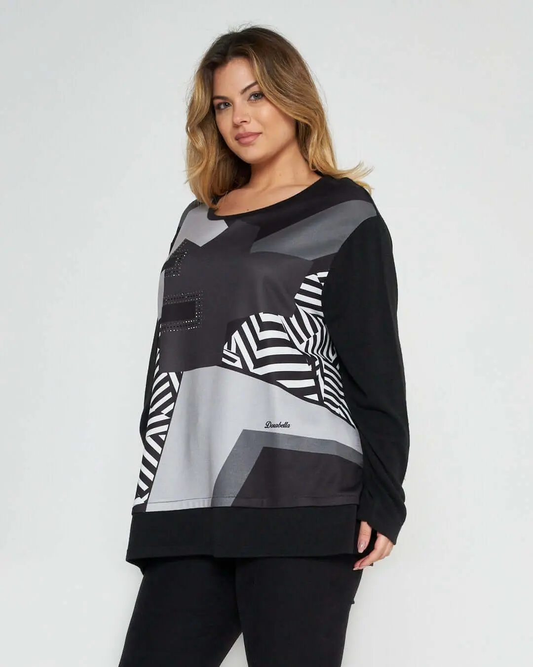 Maglia in fantasia NERO