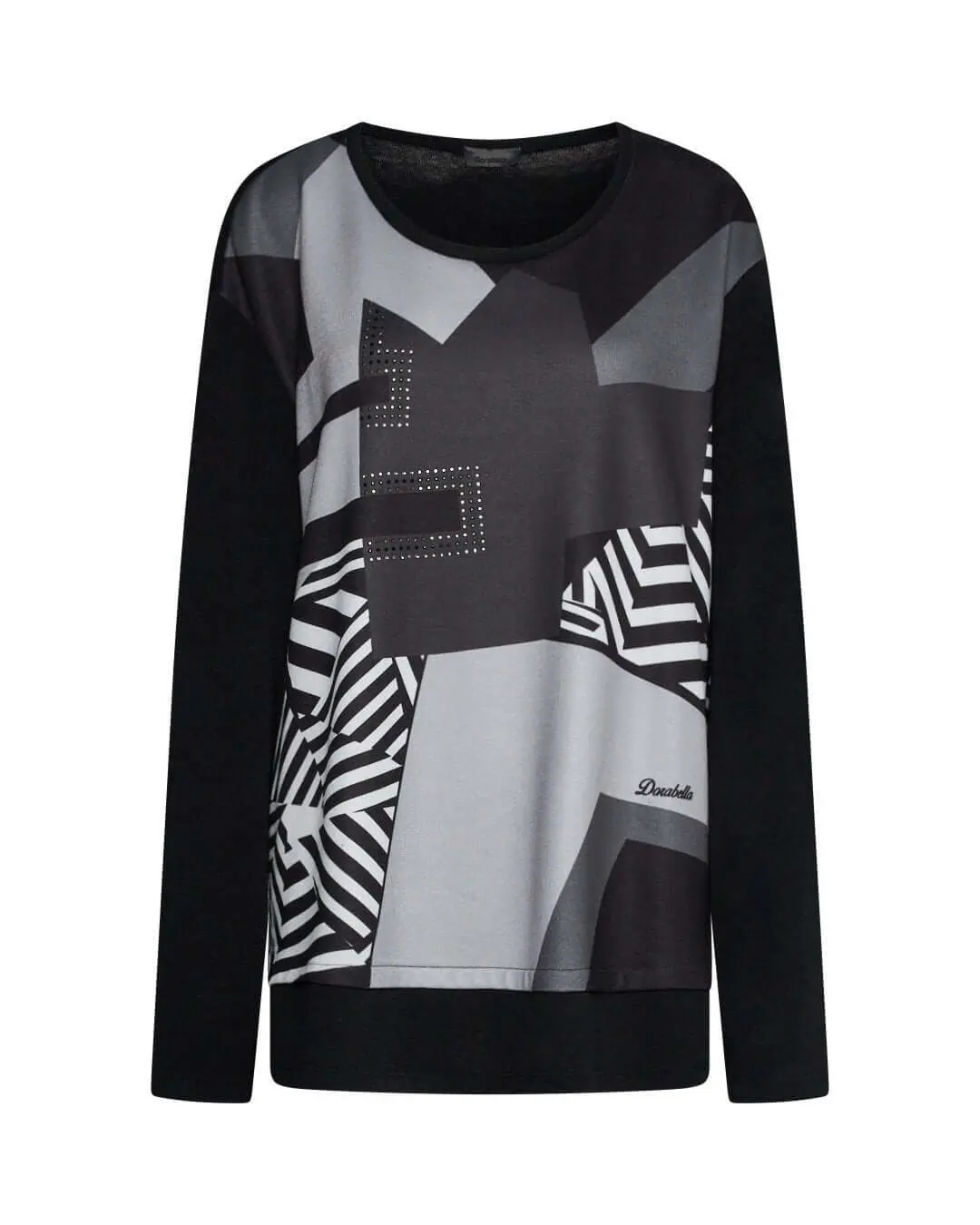 Maglia in fantasia NERO - Image 2
