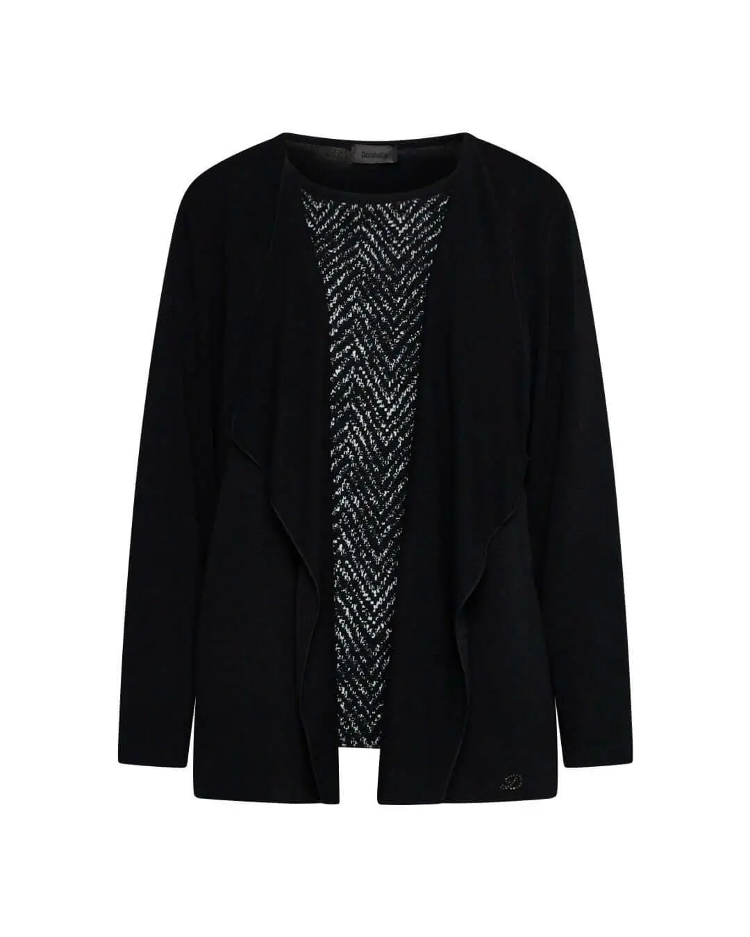 Finto twinset in fantasia NERO - Image 2