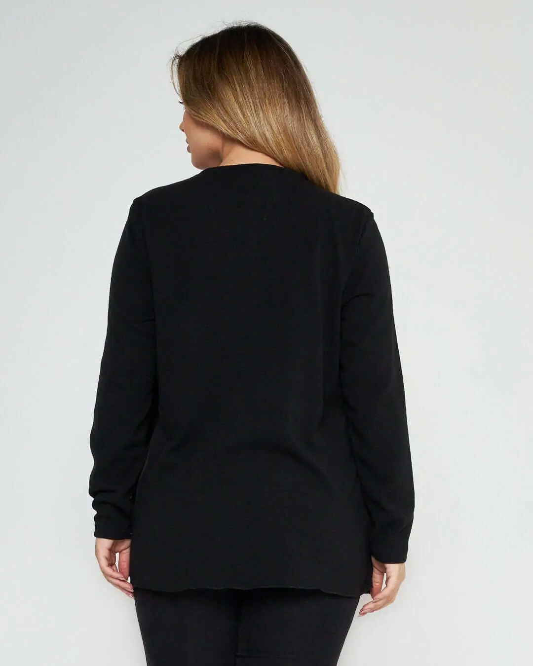 Finto twinset in fantasia NERO - Image 4