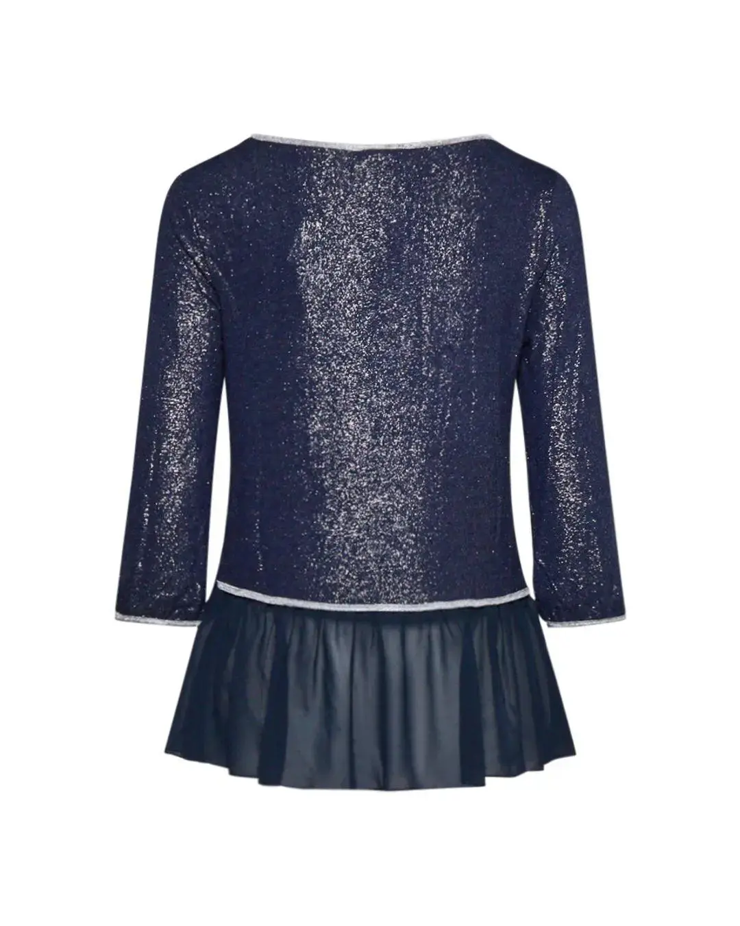 Maglia con spilla fiore BLU - Image 3