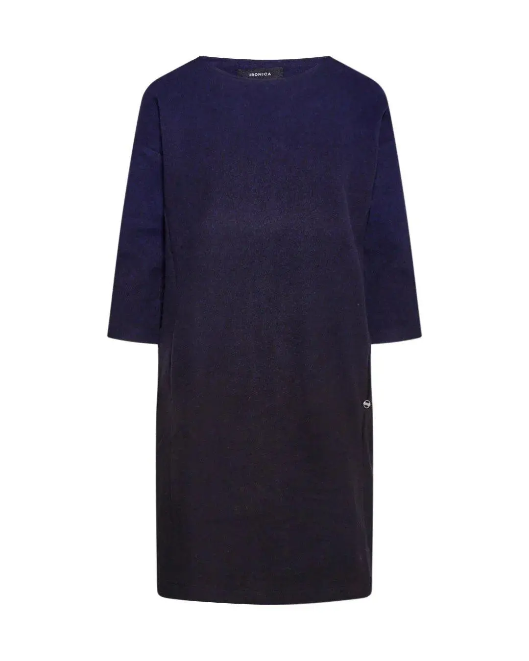 Abito in maglia NERO-BLU - Image 2