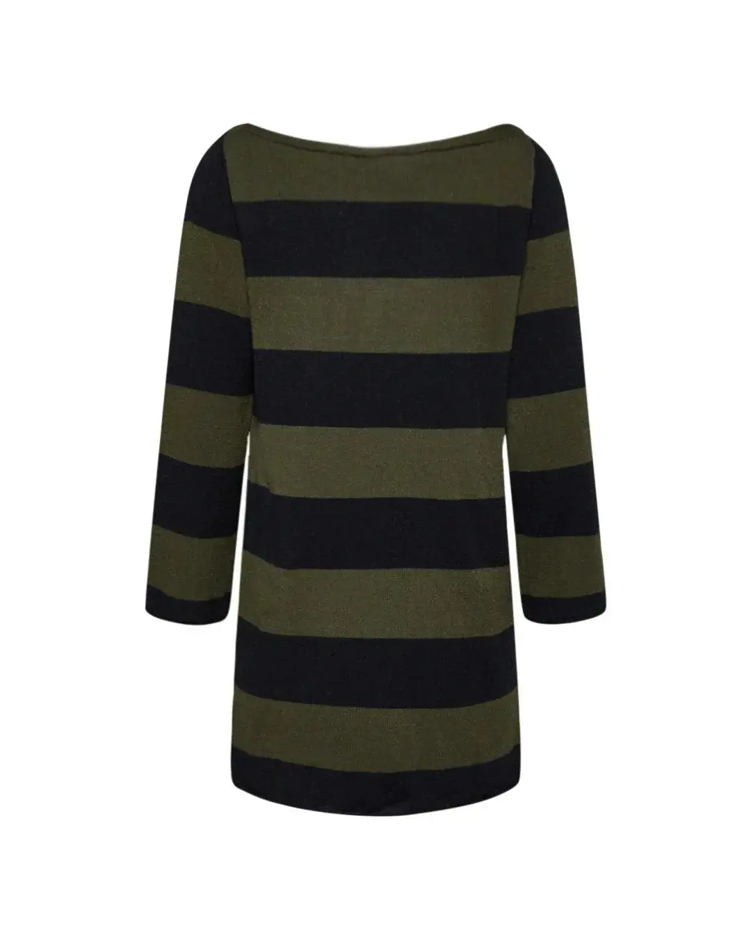 Maglia bicolor righe NERO-VERDE - Image 4