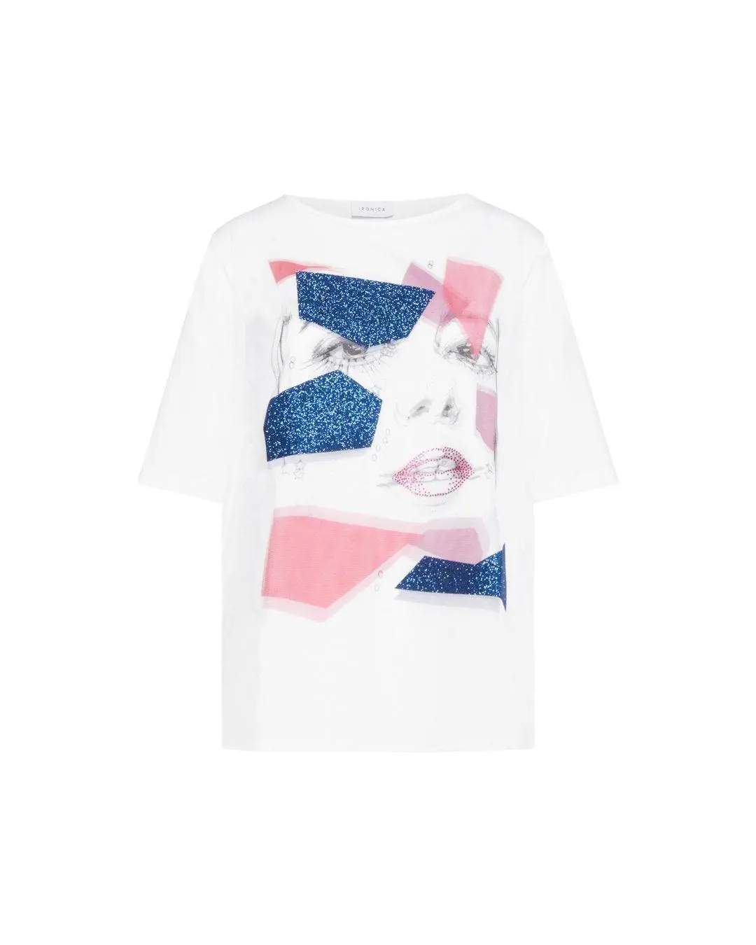 T-shirt con stampa LATTE
