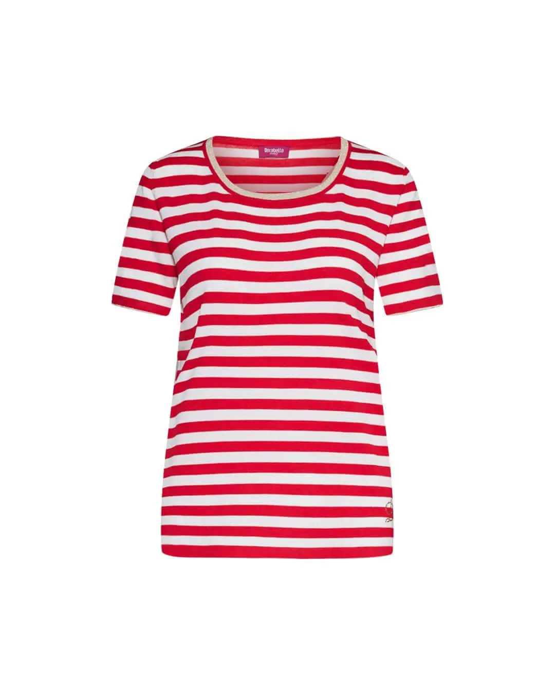 Maglia in viscosa righe RED