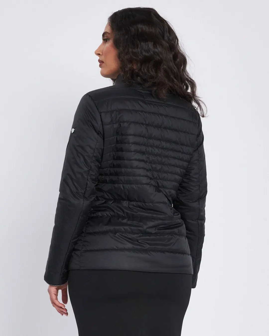 Easy jacket con zip e piping NERO - Image 4
