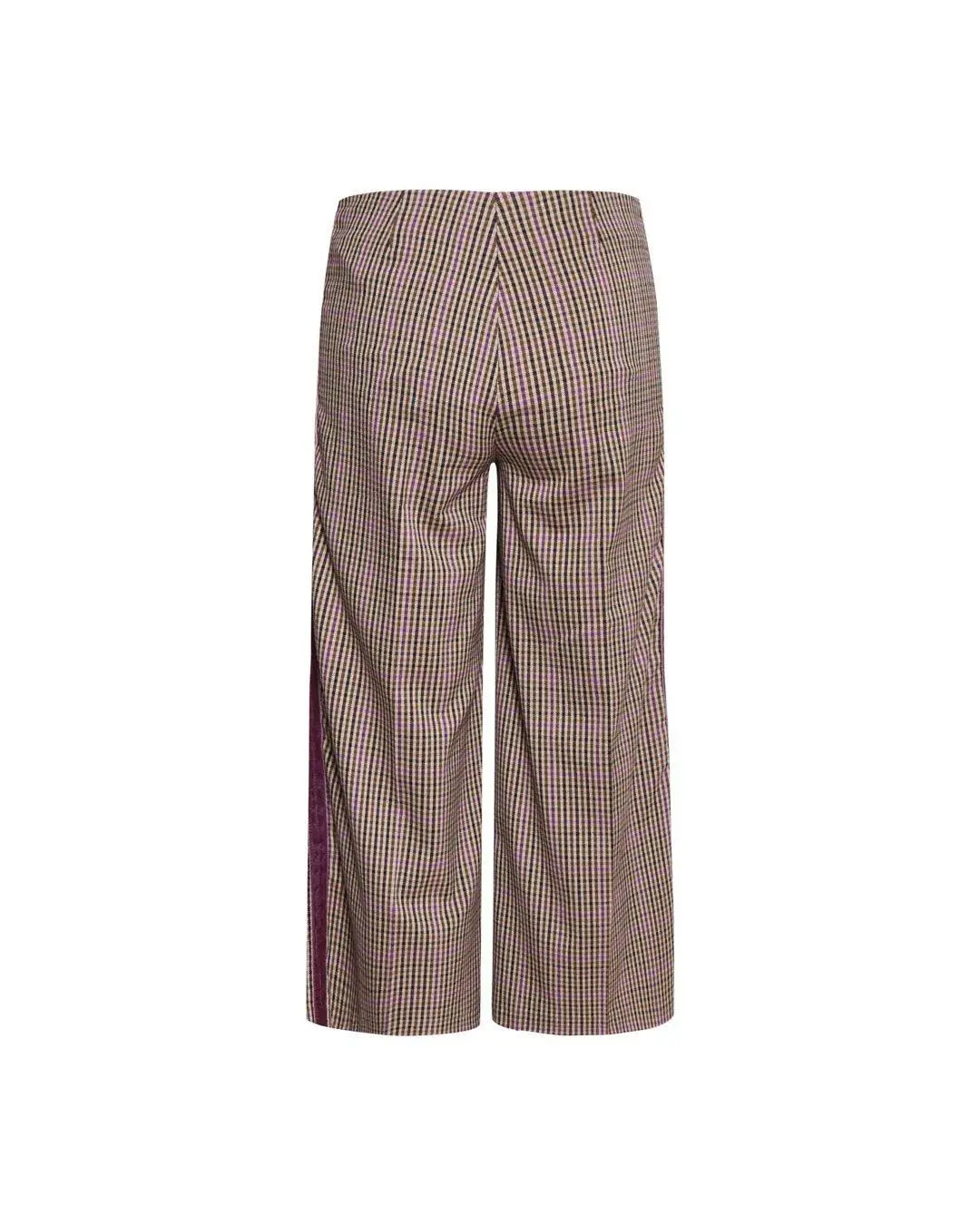 Pantalone principe di Galles TABACCO-MAGENTA - Image 2