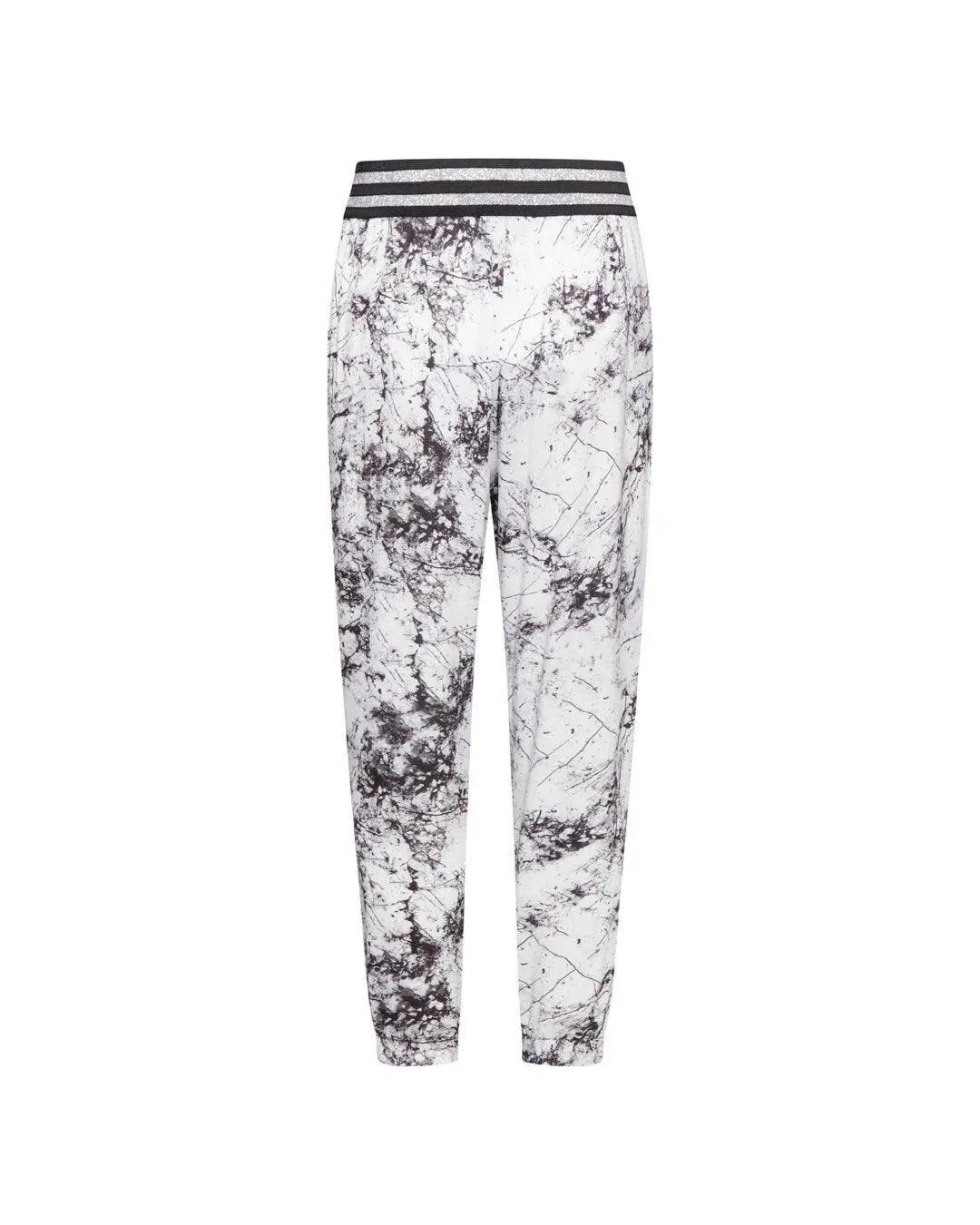 Pantalone fantasia marbled BIANCO-NERO - Image 2