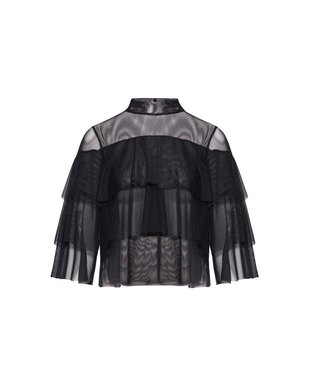 Abito con trasparenze NERO - Image 2