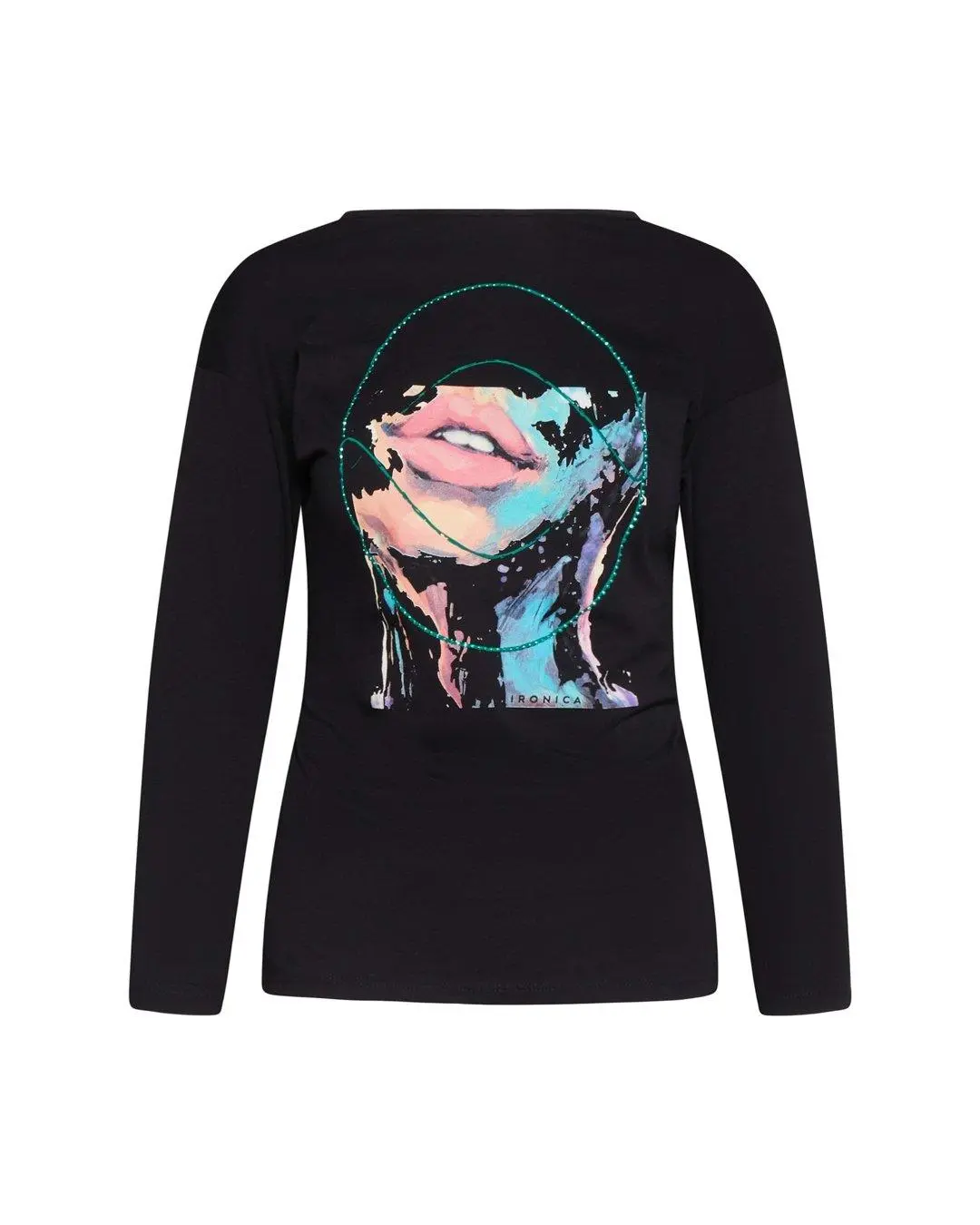 Maglia stampa woman NERO
