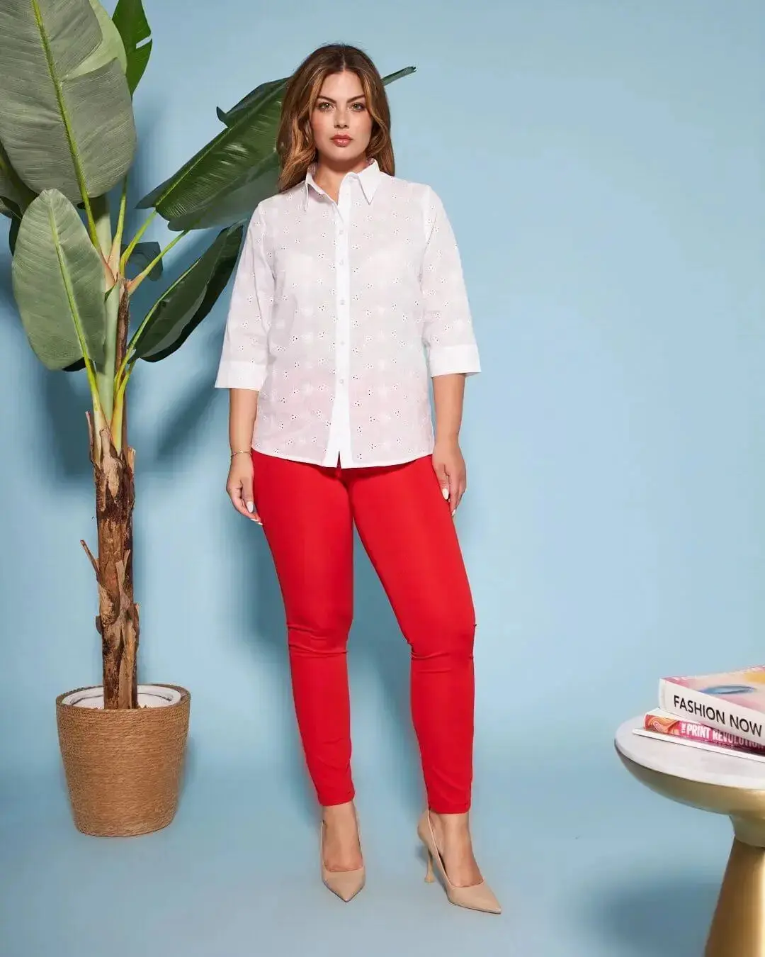 Pantalone skinny in tessuto stretch - Image 14