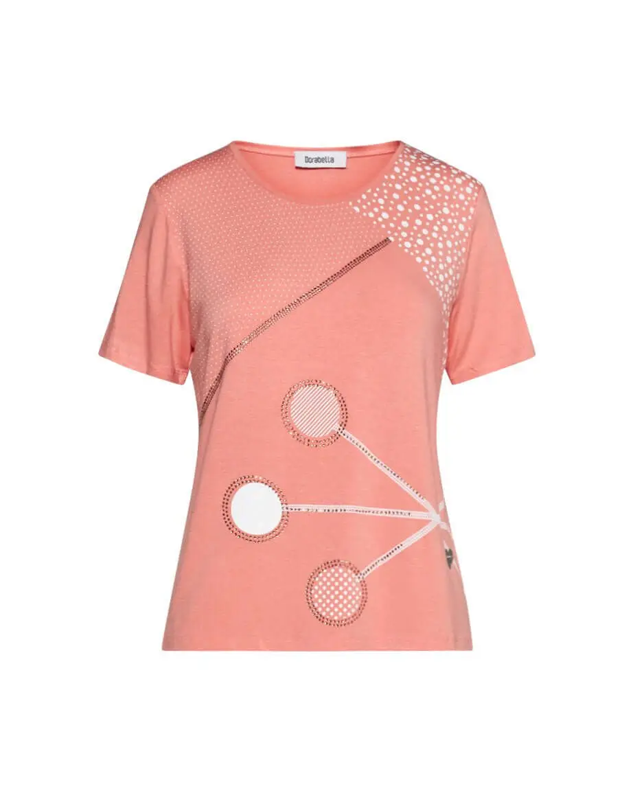 Maglia con pois e strass CORALLO