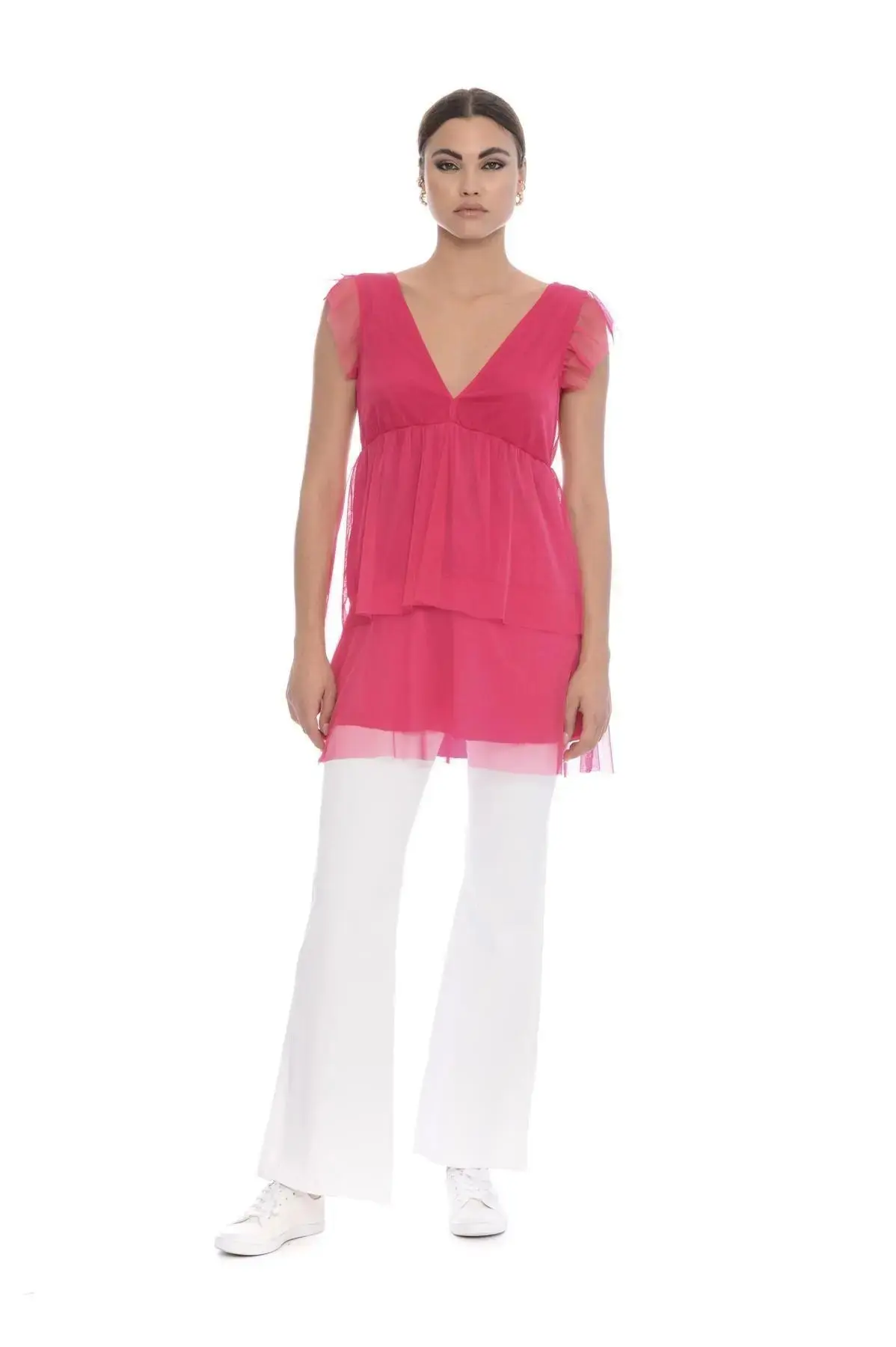 Top in tulle FUXIA - Image 2