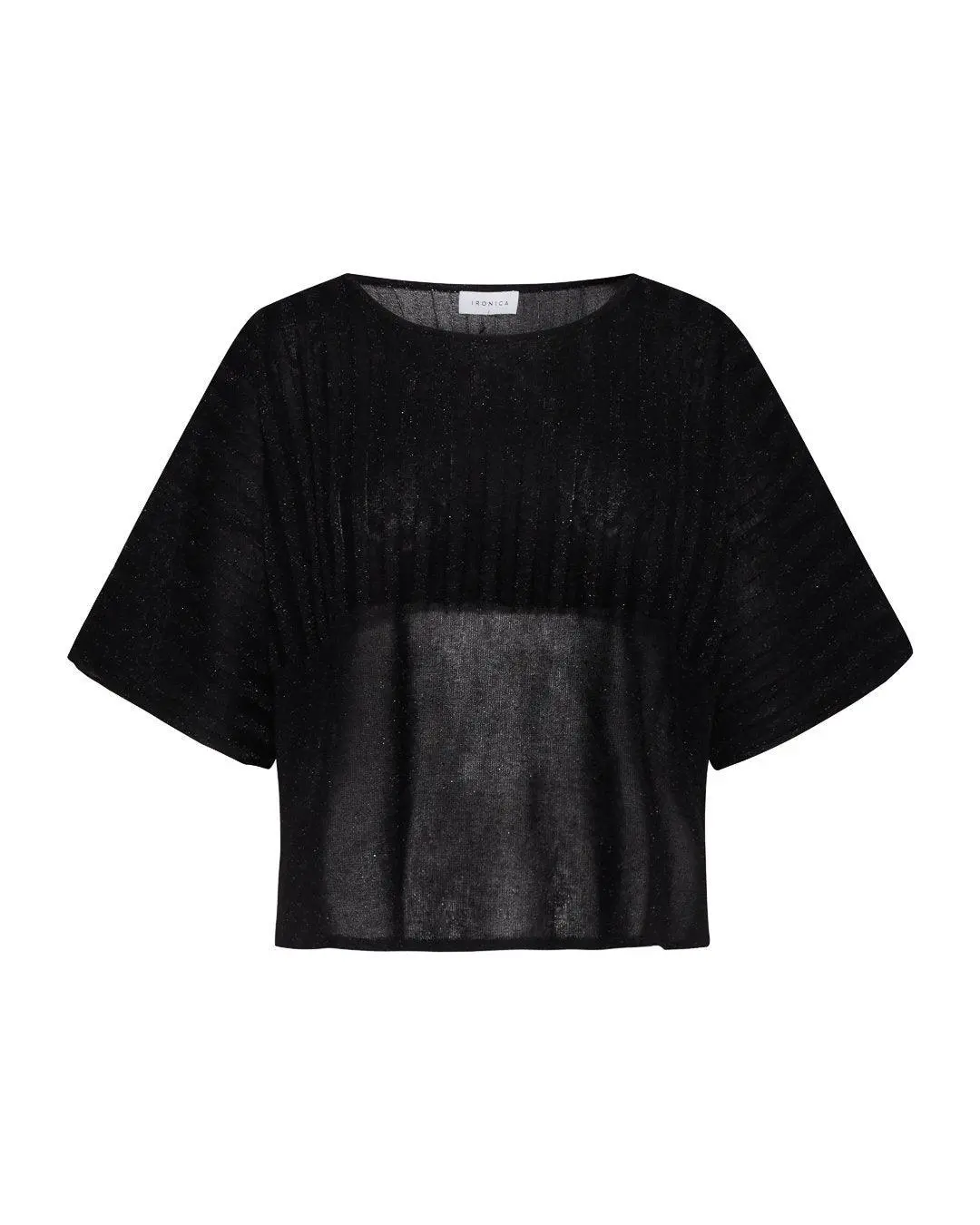 Maglia in lurex NERO