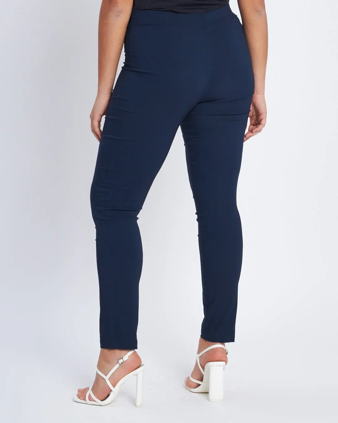 Pantalone skinny in tessuto stretch BLU - Image 6