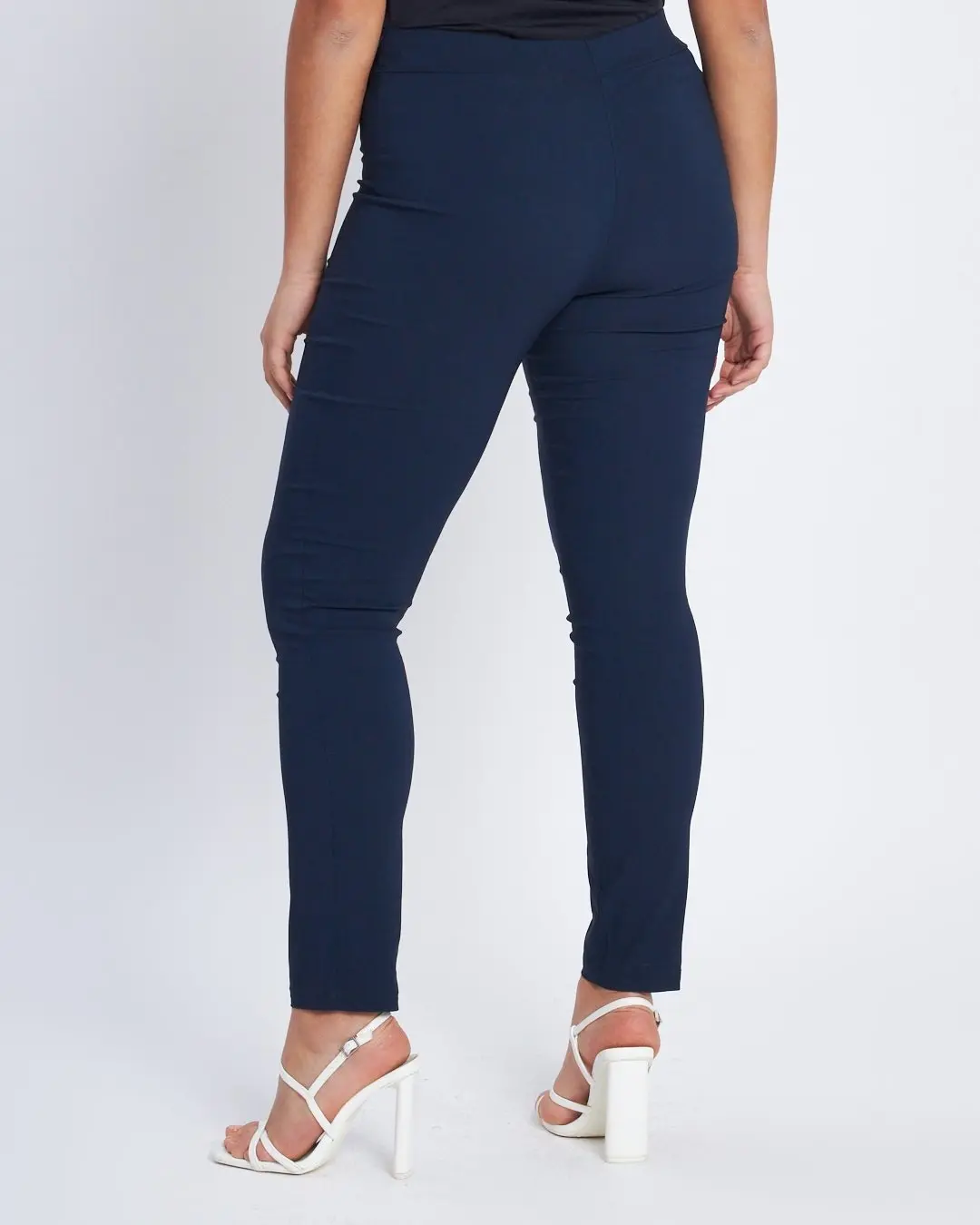 Pantalone skinny in tessuto stretch BLU - Image 7