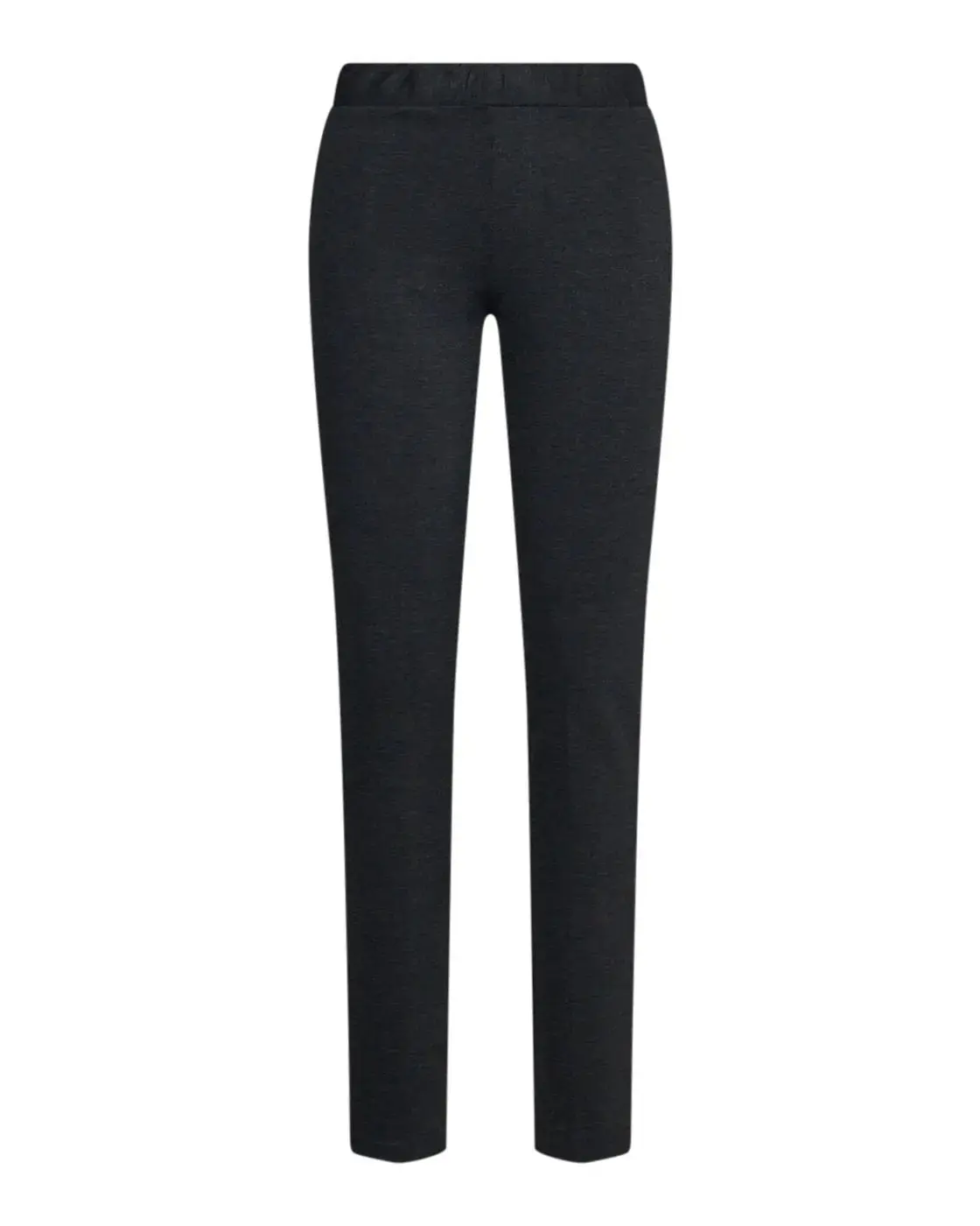 Pantalone slim viscosa con carré posteriore ANTRACITE