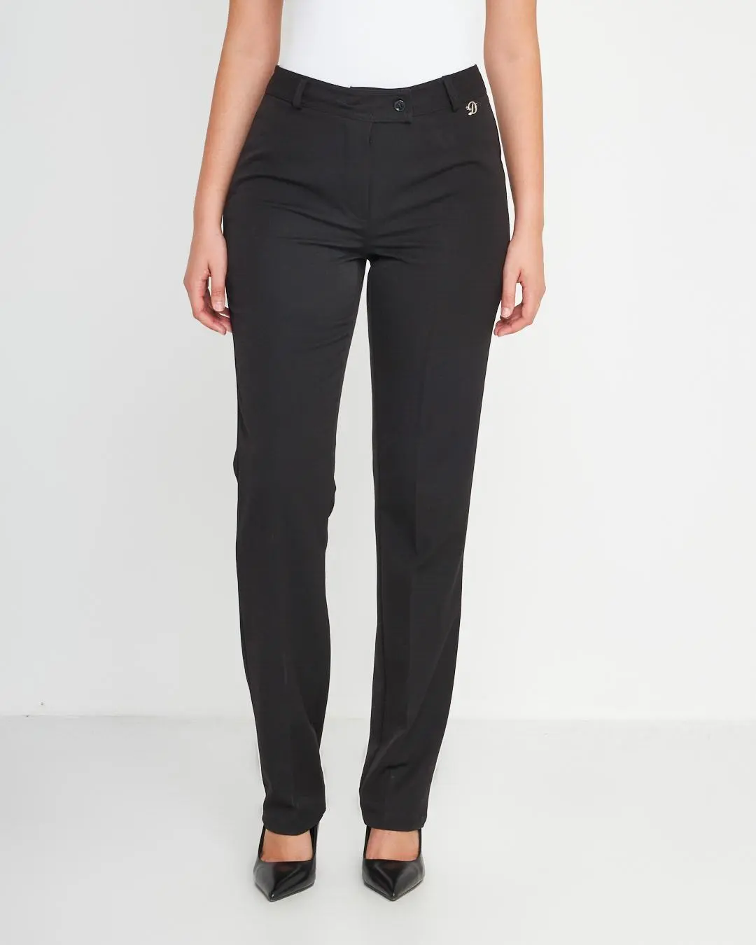 Pantalone frisi strass NERO