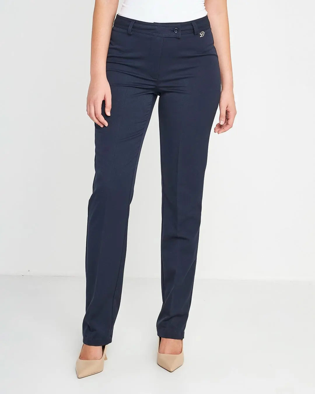 Pantalone frisi strass BLU