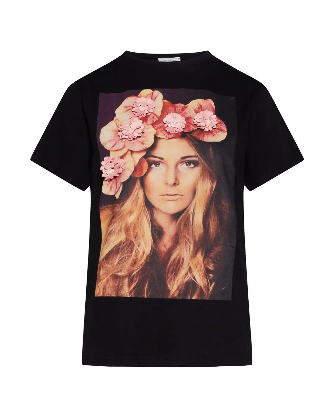 T-shirt stampa woman NERO