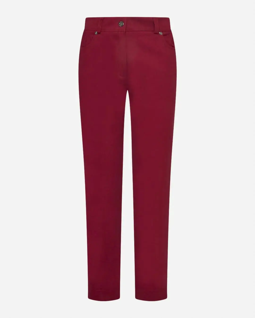 Pantalone tasca ricamata ROSSO