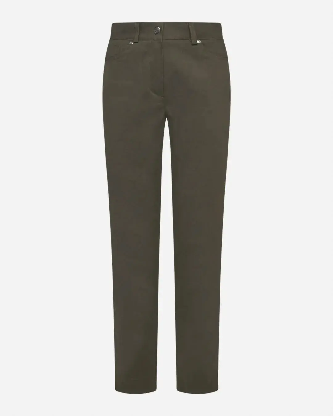 Pantalone tasca ricamata VERDE MILITARE