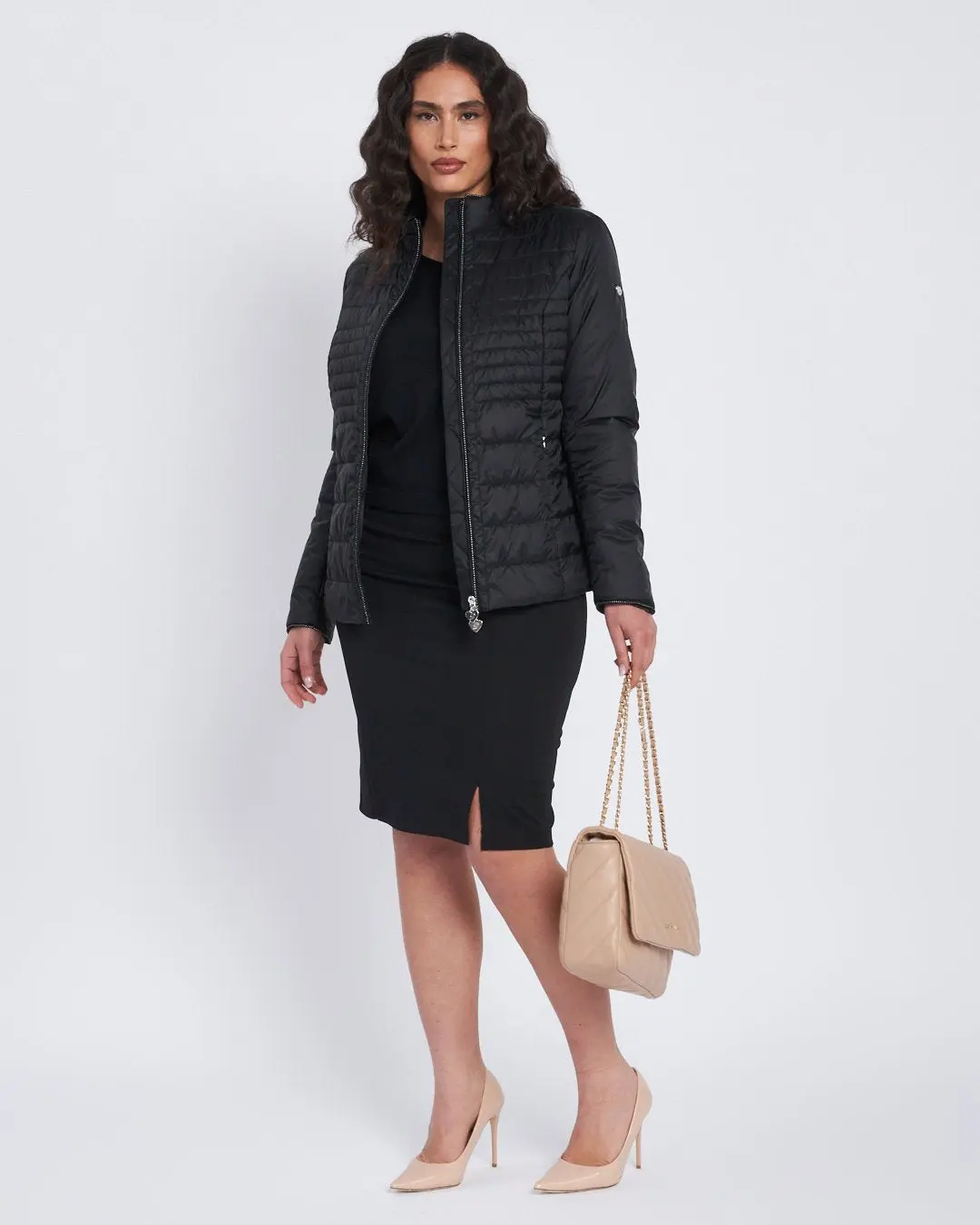 Gonna a tubino con zip posteriore NERO - Image 5