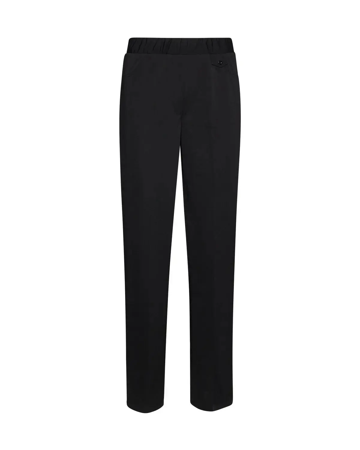 Pantalone basic con frisi posteriori NERO