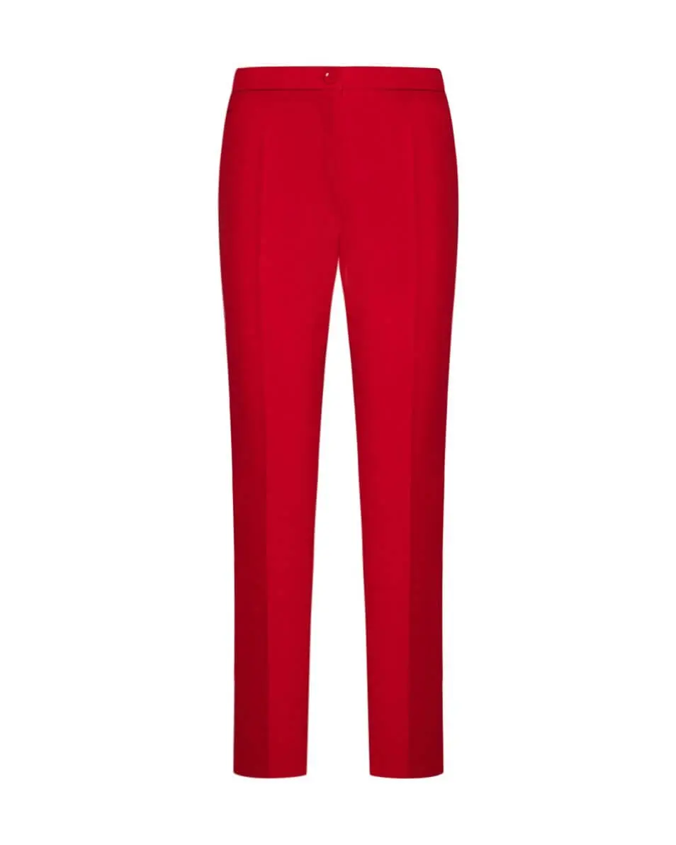 Pantalone con dettaglio strass ROSSO-ARANCIO