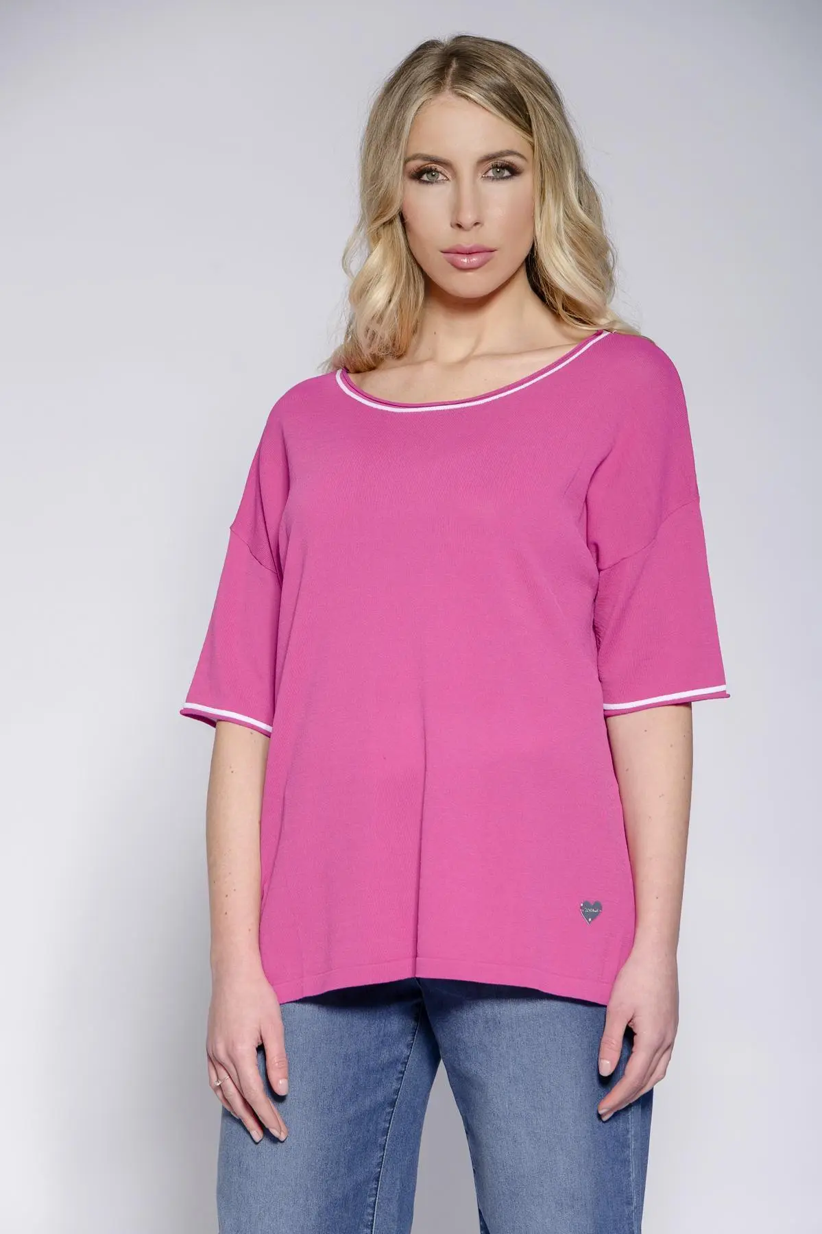 Maglia lurex FUXIA