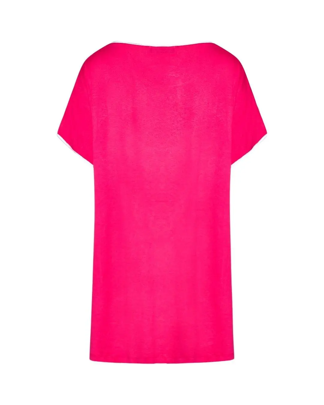 Maglia taglio ad A e strass FUXIA - Image 2
