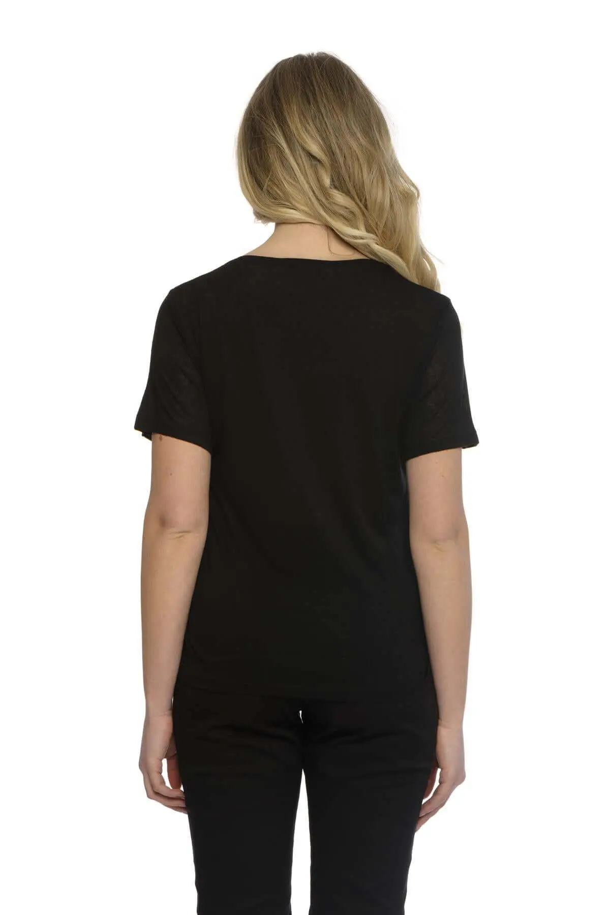 T-shirt basic fiammata NERO - Image 2