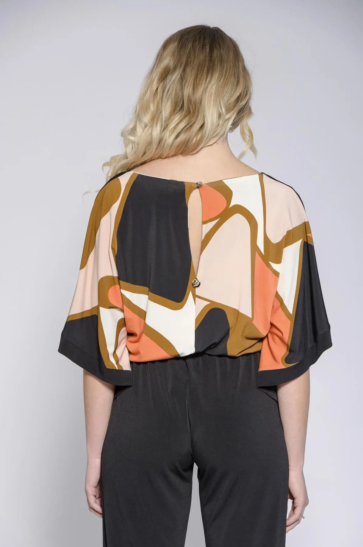 Tuta kimono fantasia NERO-ARANCIO - Image 2
