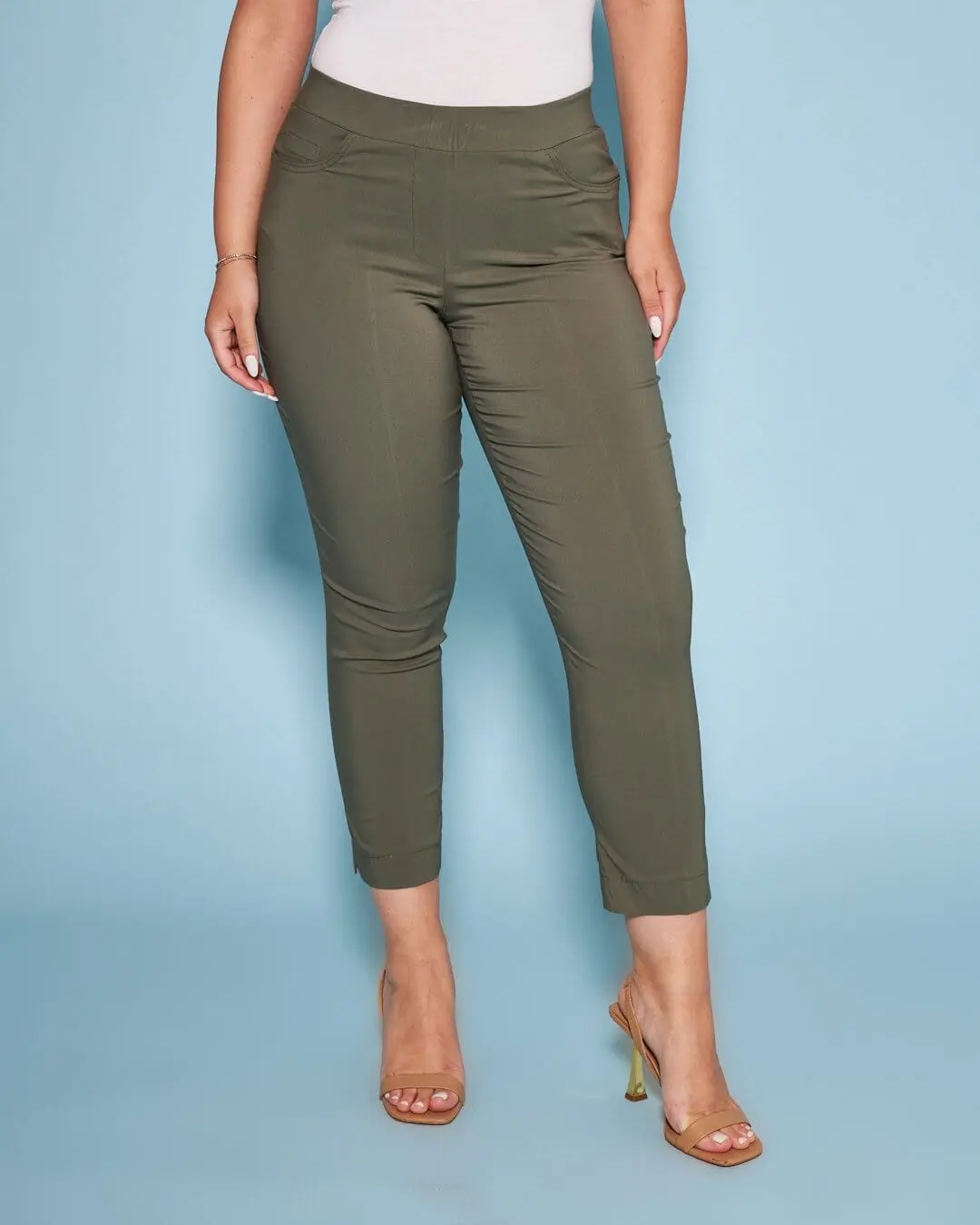 Pantalone pinochhietto con ricamo MILITARE - Image 4