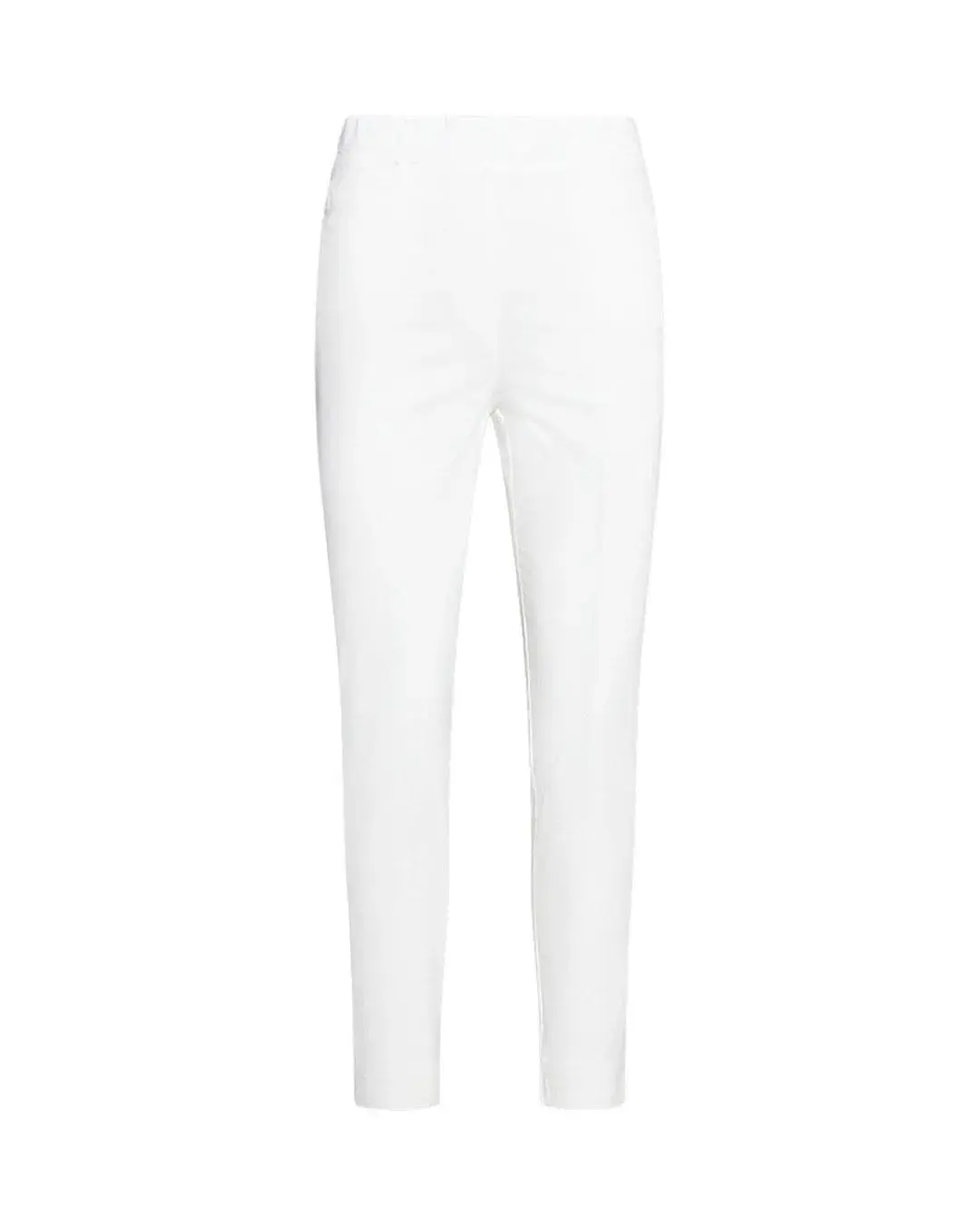 Pantalone pinochhietto con ricamo BIANCO