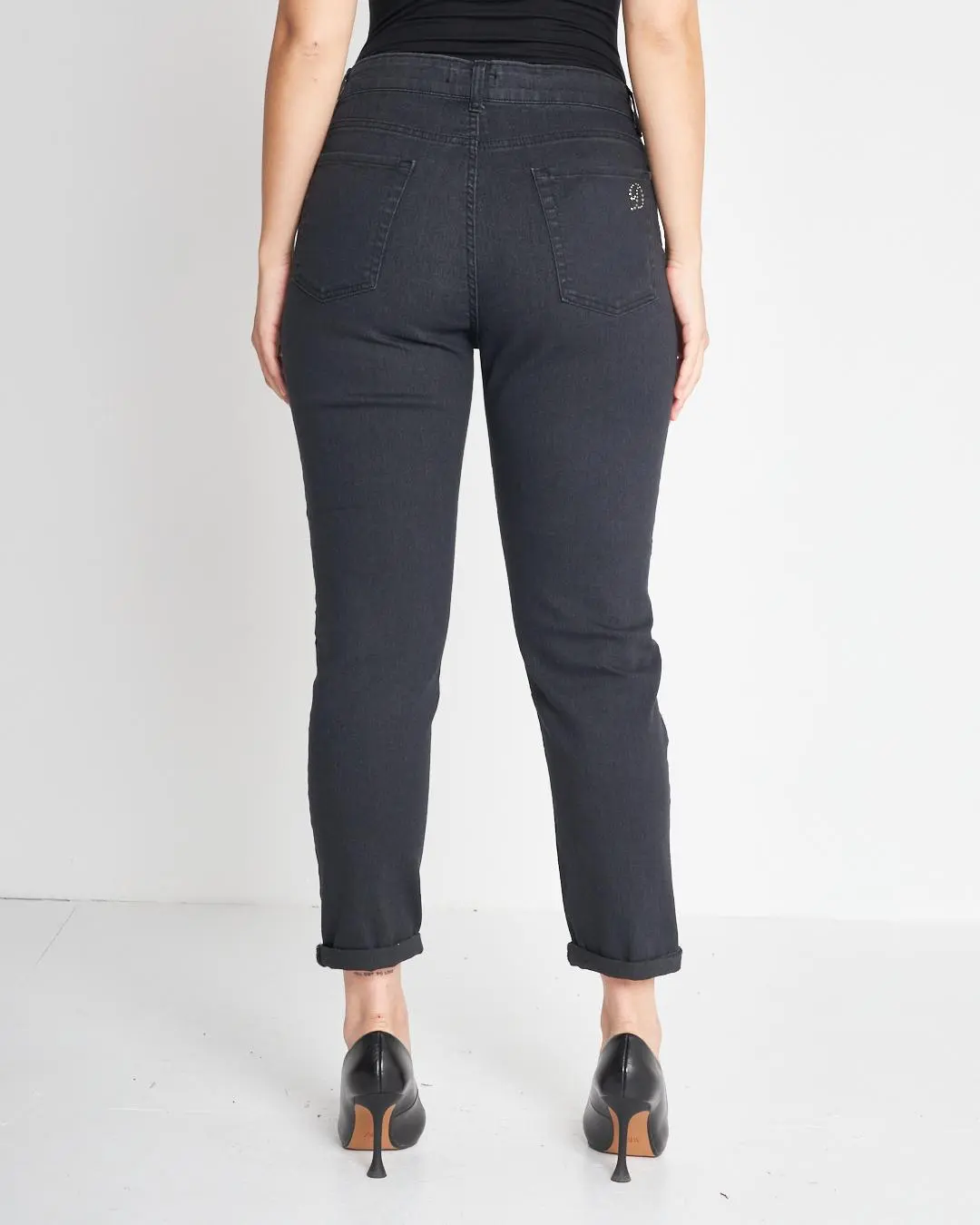 Jeans cinque tasche NERO - Image 5