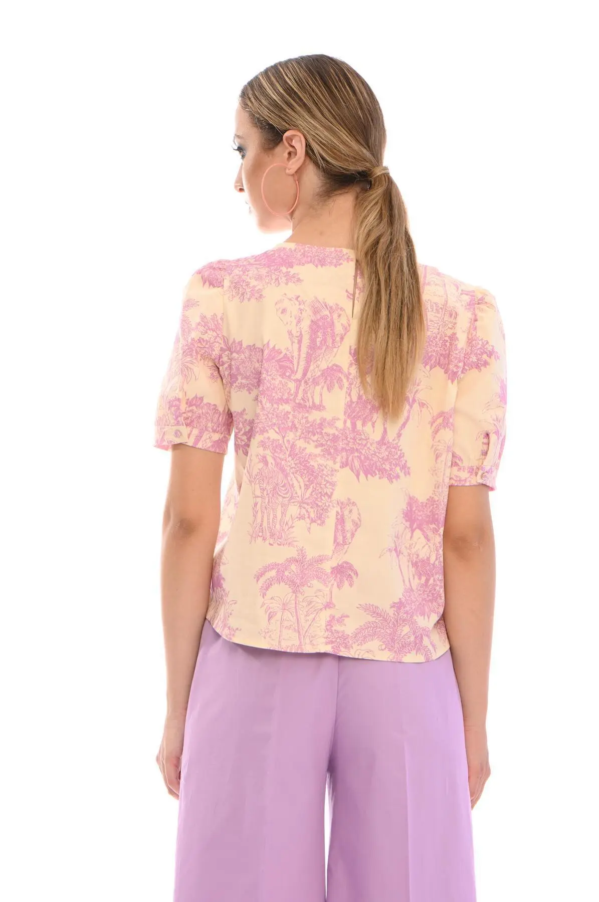 Casacca fantasia wild LIGHT BEIGE - LILLA - Image 2