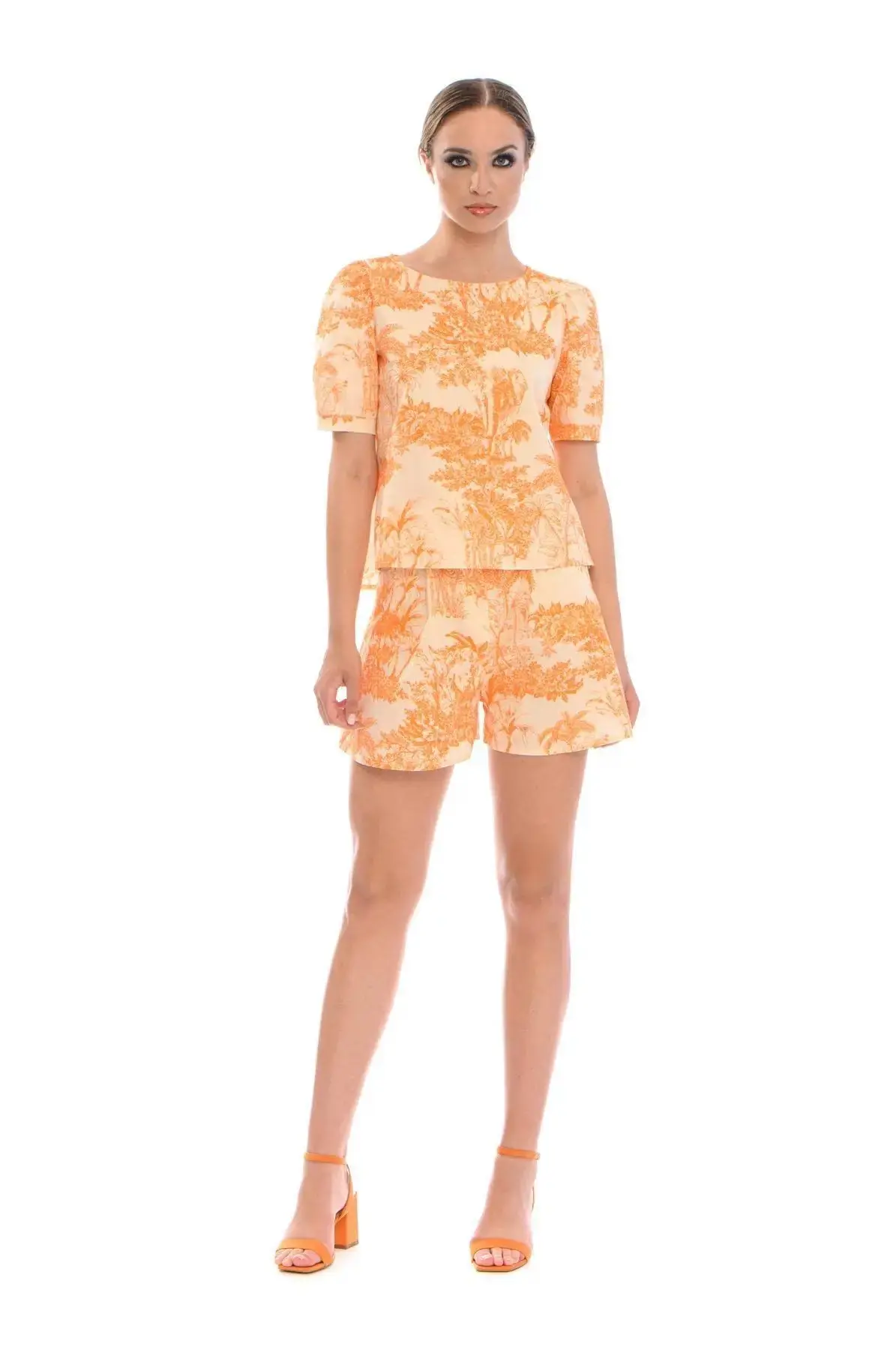 Casacca fantasia wild LIGHT BEIGE - ARANCIONE - Image 5